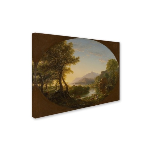 Thomas Cole 'The Mill At Sunset' Canvas Art,14x19